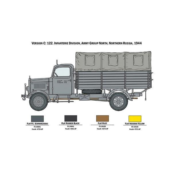 Italeri 6558 MERCEDES BENZ L3000 S 1/35  – image 4