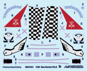 HobbyDecal AL48011V1 Sea Harrier FA.2 1/48 – immagine 3