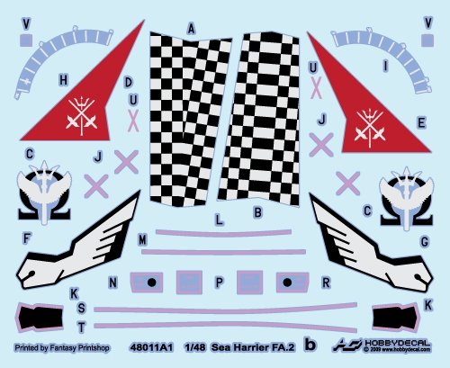 HobbyDecal AL48011V1 Sea Harrier FA.2 1/48 – immagine 3