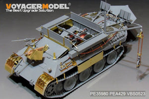 Maquette Voyager PE35980 Bergepanther Ausf.A allemand de la Seconde Guerre mondiale (type tardif, porte-outils Panther G) - Base pour TAKOM 2101 au 1/35 – Bild 8