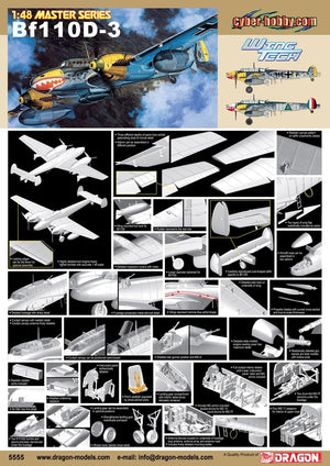 Cyber ​​Hobby 5555 Messerschmitt Bf110D-3 1/48 – image 2