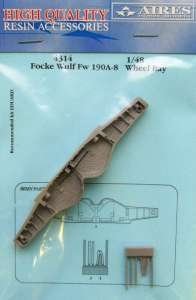 Aires 4314 Fw 190A-8 baie de train d'atterrissage 1/48 EDUARD