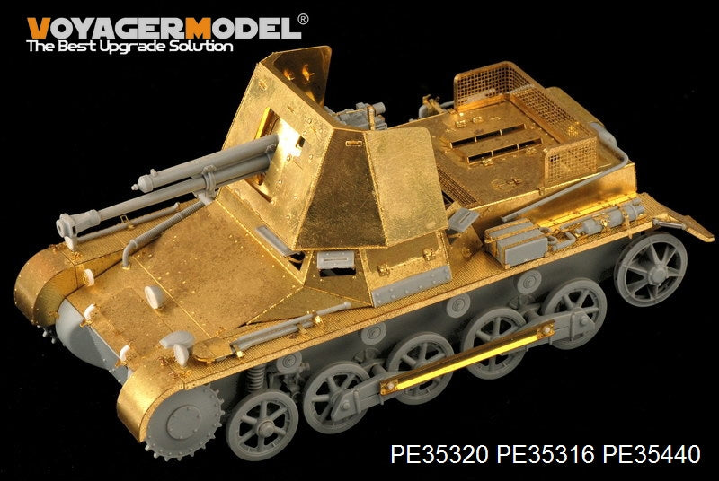 Maquette Voyager PE35440, canon de base allemand PaK(t) Panzerjäger I de 47 mm de la Seconde Guerre mondiale pour DRAGON 6230 au 1/35 – image 2