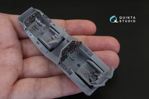 Intérieur imprimé en 3D et coloré sur papier décalcomanie pour AH-1G Cobra (QD32068 de Quinta Studio, pour kit ICM) à l&amp;#39;échelle 1/32 – immagine 3