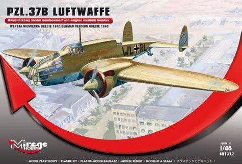 Mirage Hobby 481312 Łoś PZL 37 B/II bombardier, deuxième lot de production (1/48)