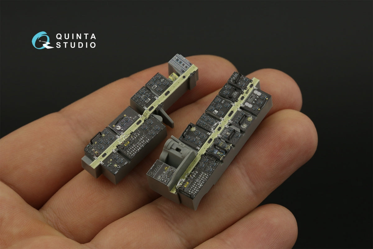Quinta Studio QD35117 AH-64D Baies avioniques avant étendues Intérieur imprimé en 3D et coloré sur papier décalcomanie (Meng) 1/35 – image 8