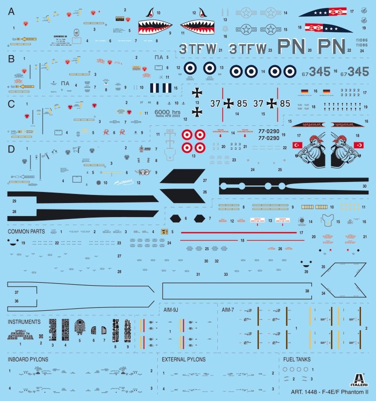 Italeri 1448 F-4E/F Phantom II 1/72 – zdjęcie 2