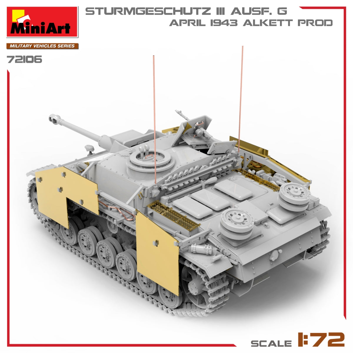 MiniArt 72106 STURMGESCHUTZ III AUSF. G, AVRIL 1943 ALKETT PROD. 1/72 – image 7