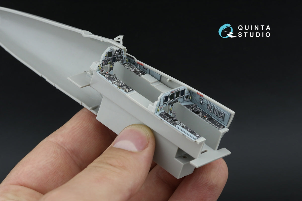 Intérieur imprimé en 3D et coloré sur papier décalcomanie Quinta Studio QD48596 F-15E (Hasegawa) 1/48