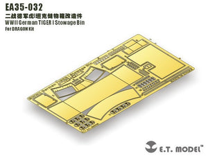 ET Model EA35-032 Coffre de rangement pour char allemand TIGER I de la Seconde Guerre mondiale, échelle 1/35 – image 5
