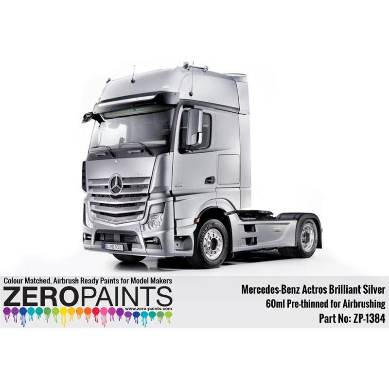 Peinture Zero Paints ZP-1384 Mercedes-Benz Actros Argent brillant 60 ml