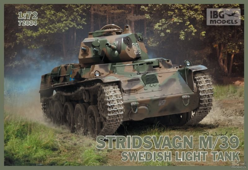 IBG 72034 Stridvagn M/39 Char léger suédois 1/72