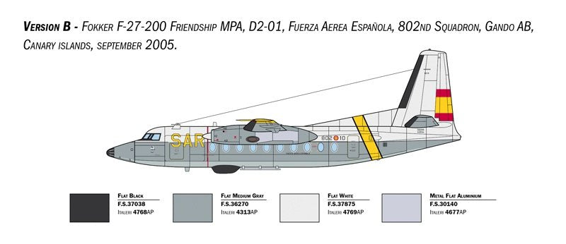Italeri 1455 Fokker F-27 SAR 1/72 – Bild 6