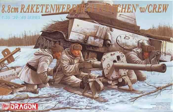 Dragon 6097 8,8 cm Rakettenwerfer Pupchen avec équipage (1/35)