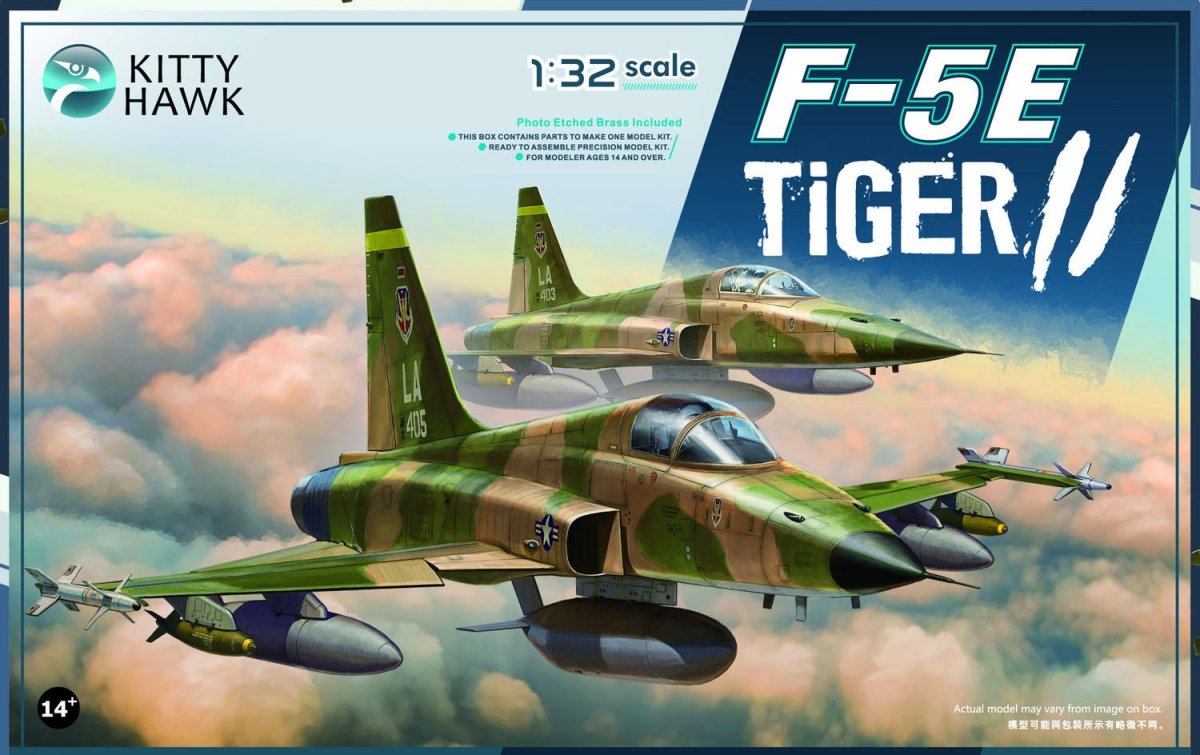 Kitty Hawk 32018 F-5E Tiger II : Premier aperçu (1/32)