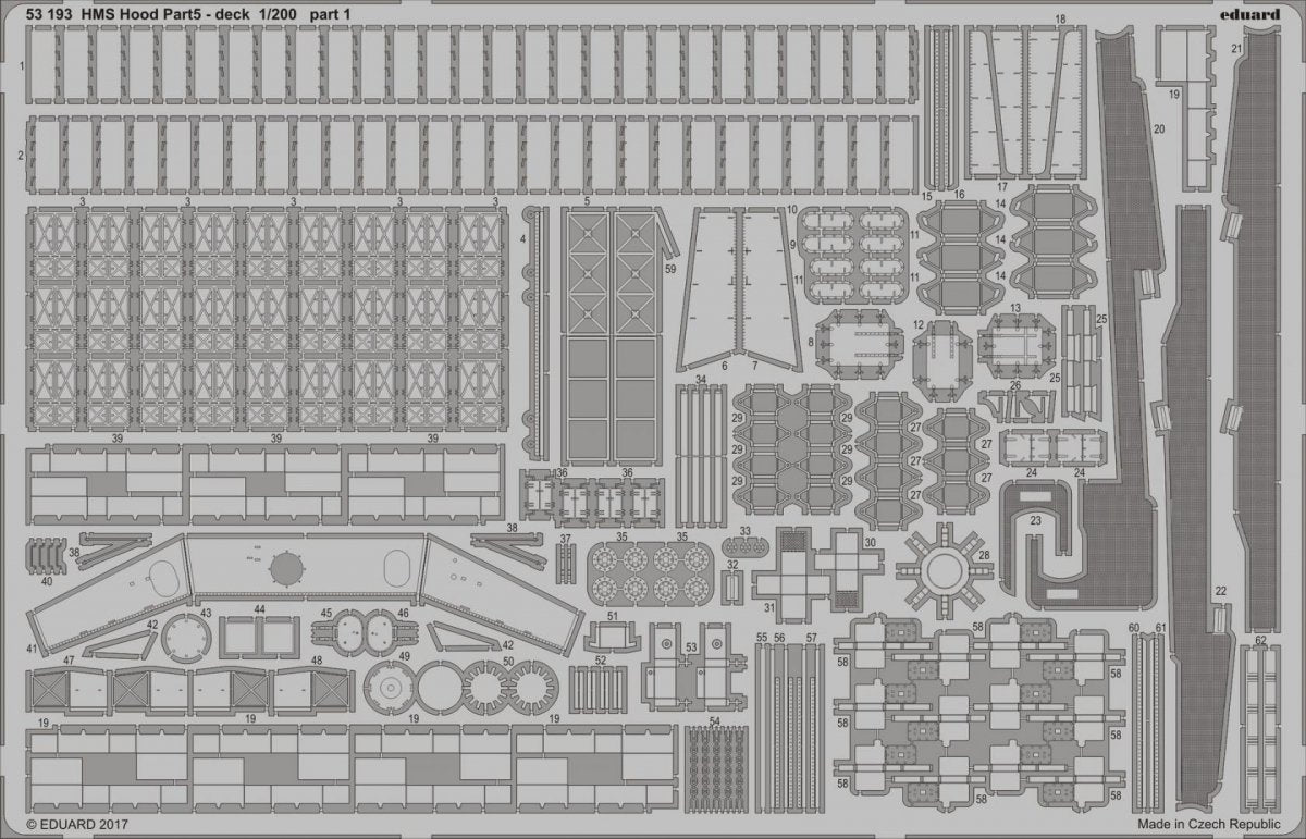 Eduard 53193 HMS Hood pt.5 deck 1/200 TRUMPETER – zdjęcie 2