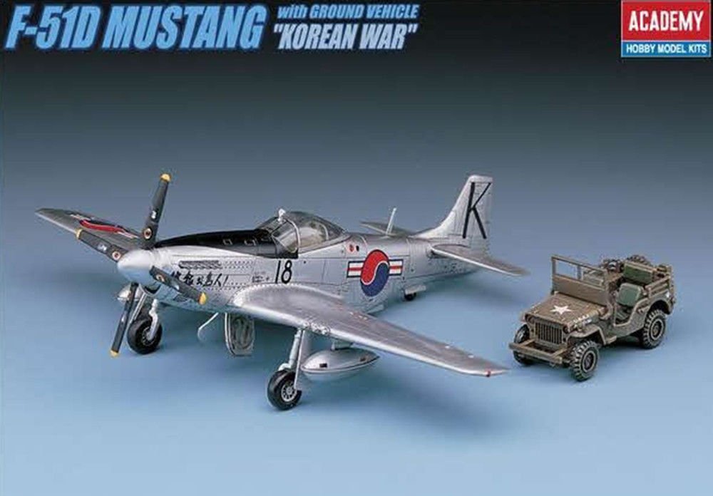 Academy 12496 P-51D Mustang + Jeep 1/72