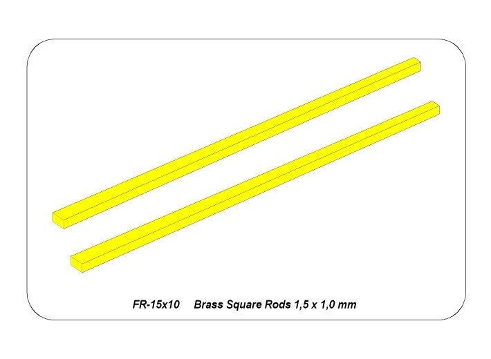 Aber FR15x10 Tiges rectangulaires en laiton 1,5x1,0 mm longueur 245mm x 2 / Tiges plates en laiton 1,5x1,0 mm longueur 245mm x2 pièces. – imagen 5