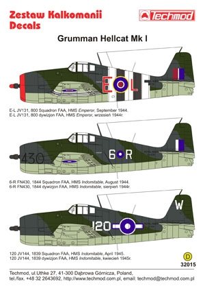 Techmod 32015 - Grumman Hellcat I 1/32 – image 2