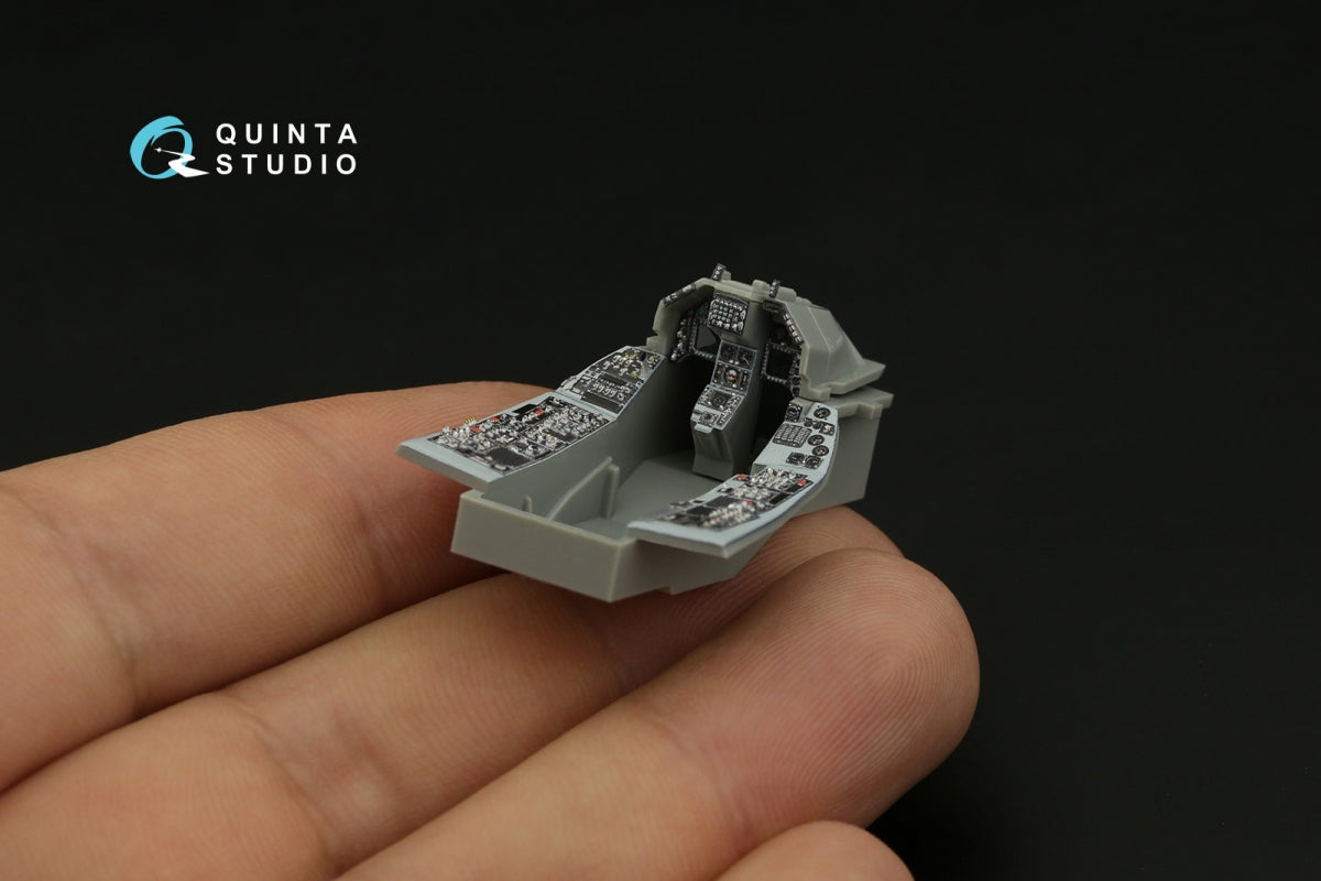 Intérieur coloré imprimé en 3D sur papier décalcomanie (outillage Kinetic 2022) pour F-16C Block 25 de Quinta Studio (échelle 1/48) (petite version) – image 11