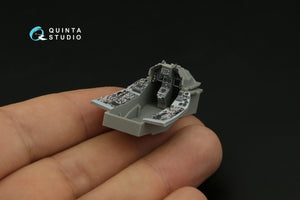 Intérieur coloré imprimé en 3D sur papier décalcomanie (outillage Kinetic 2022) pour F-16C Block 25 de Quinta Studio (échelle 1/48) (petite version) – image 11