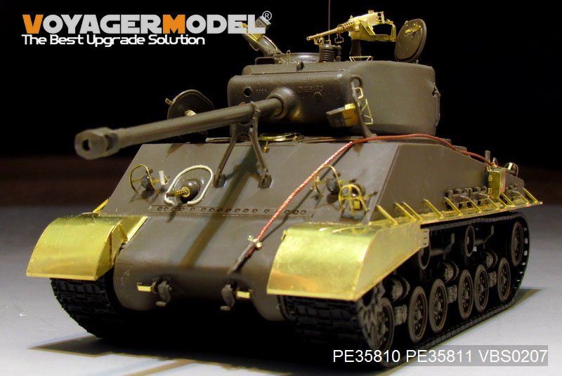 Voyager Model PE35811 WWII US M4A3E8 Sherman Fenders/Track Cover (Pour TAMIYA 35346) 1/35 – Bild 2