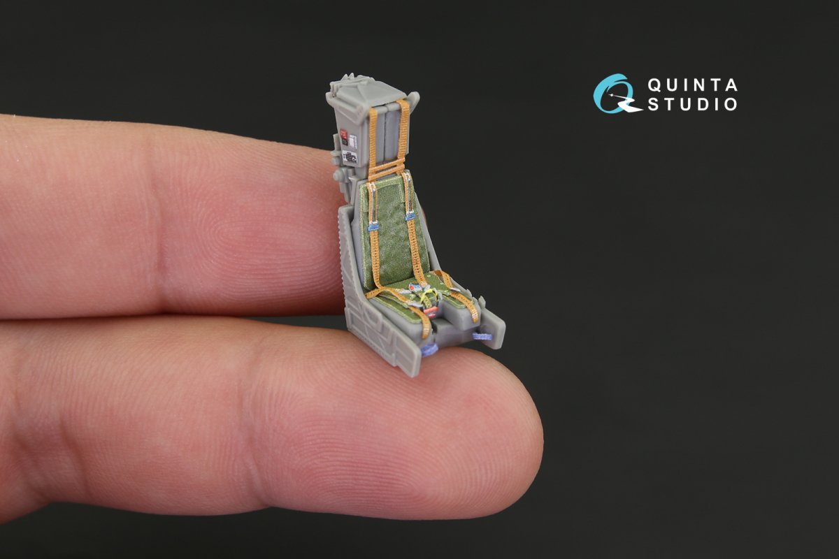 Intérieur imprimé en 3D et coloré sur papier décalcomanie Quinta Studio QD48115 Mirage 2000B (pour kit Kinetic) 1/48 – Bild 5