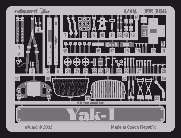 Eduard FE166 YAK-1 MINIATURES PRÉCISES 1/48