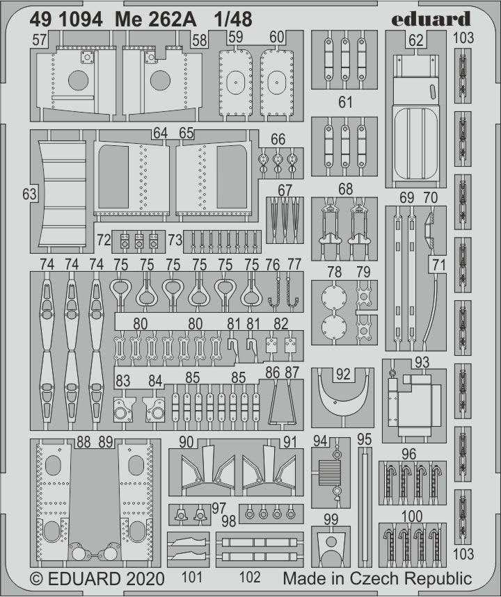 Eduard 491094 Me 262A 1/48 HOBBY BOSS – image 2