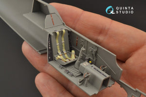 Intérieur imprimé en 3D et coloré sur papier décalcomanie Quinta Studio QD35041 Bf 109G-6 (pour maquette Border Model) 1/35 – image 5