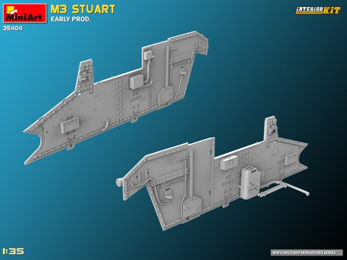 MiniArt 35404 M3 STUART EARLY PROD. INTERIOR KIT 1/35 – zdjęcie 21