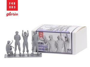 Gloria F48003 USMC Ground Crew 4 figurines imprimées en 3D 1/48 – Bild 4