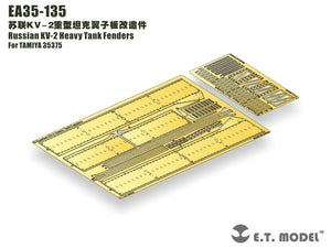 Ensemble de garde-boues ET Model EA35-135 pour char lourd russe KV-2, compatible avec la maquette Tamiya 35375 au 1/35