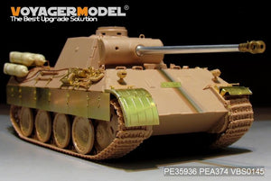 Maquette Voyager PE35936 Panther D allemand de la Seconde Guerre mondiale avec réservoirs de carburant « Stadtgas » (de base pour MENG TS-038 au 1/35) – Bild 15