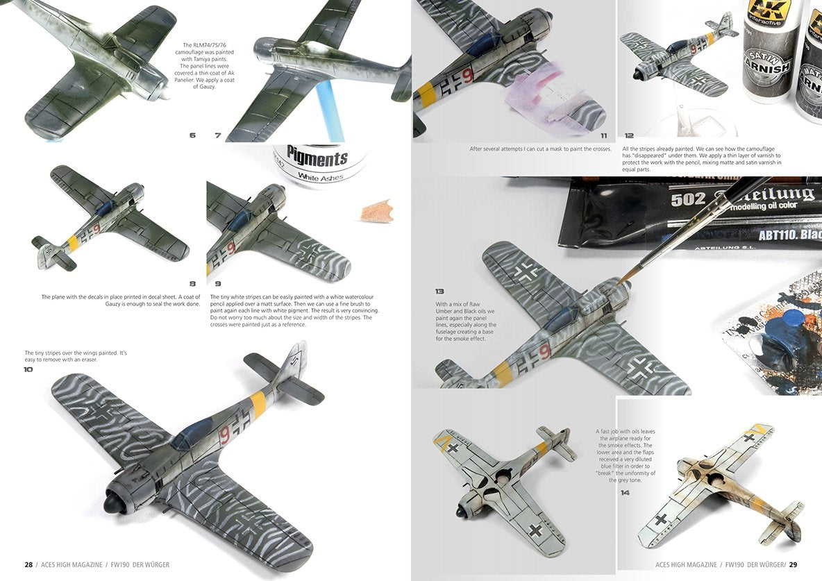 AK Interactive AK2921 ACES HIGH ISSUE 11 FW 190 DER WÜRGER (Anglais) – image 6