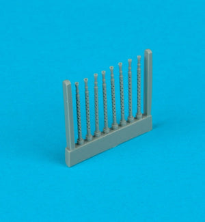 Canons de canon Lancaster Quickboost QB48047 ronds et perforés Tamiya 1/48