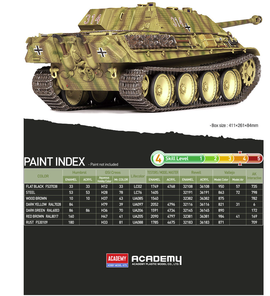 Academy 13539 German Sd.Kfz. 173 Jagdpanther Ausf.G1 1/35 – zdjęcie 5