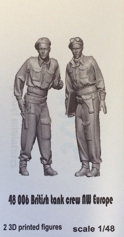 Glowel Miniatures 48006 Équipage de char britannique Europe du Nord-Ouest 1/48