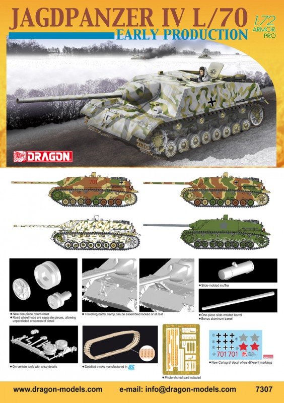 Dragon 7307 Jagdpanzer IV/70 Première production (1/72) – Bild 9