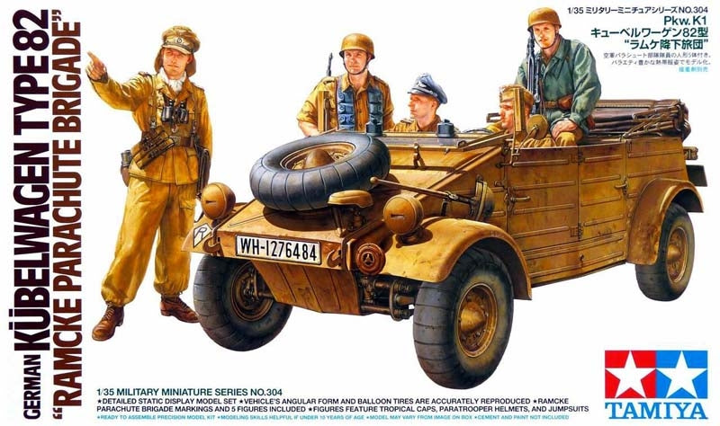 Modèle Voyager PR35084 Kubelwagen Type 82 allemand de la Seconde Guerre mondiale, pneus spéciaux pour ballons destinés aux troupes africaines, motif 1 1/35 – Bild 5