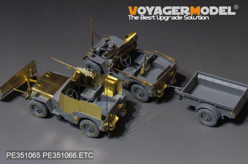 Maquette Voyager PE351065 Jeep Willys MB américaine de la Seconde Guerre mondiale pour TAKOM 2126 au 1/35 – immagine 14