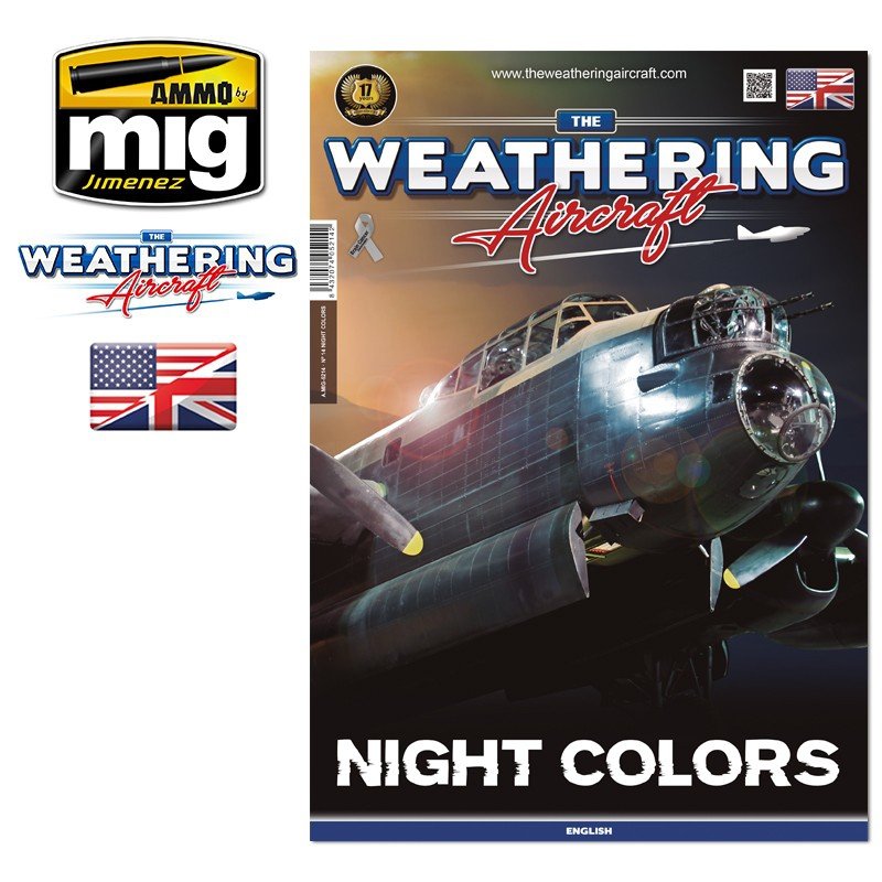 Ammo of Mig 5214 The Weathering Aircraft Numéro 14. COULEURS DE NUIT (Anglais)