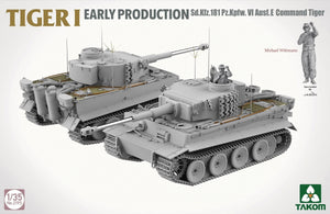Takom 2195 TIGER I EARLY-PRODUCTION Sd.Kfz.181 Pz.Kpfw.VI Ausf.E Command Tiger 1/35 – zdjęcie 3