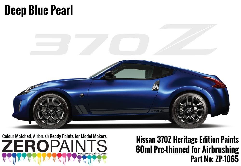 Peinture Zero Paints ZP-1065DEEP Nissan 370Z Heritage Edition, 60 ml, Bleu Profond Nacré