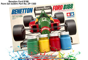Peinture Zero Paints ZP-1300 Benetton Ford B188, 4 x 30 ml – immagine 2