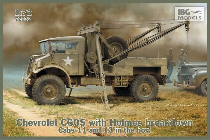 IBG 72032 Chevrolet C60S avec pièces détachées Holmes, échelle 1/72