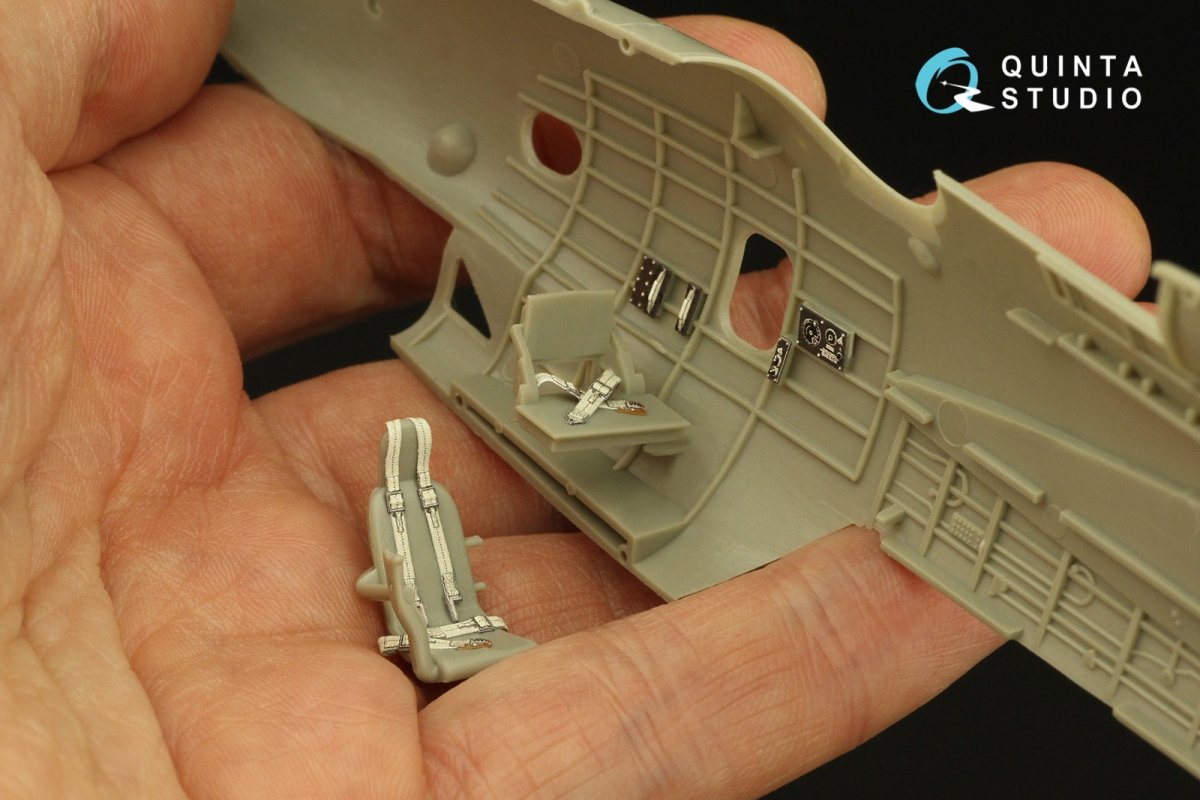 Intérieur imprimé en 3D et coloré sur papier décalcomanie Quinta Studio QD48359 TBF-1 Avenger (Academy) 1/48 – image 12
