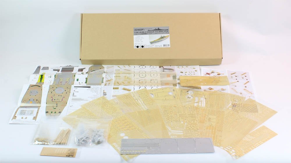Pontos 22002F1 USS BB-63 Missouri 1945 Kit de détails (sans pont en bois) (1/200) – image 2