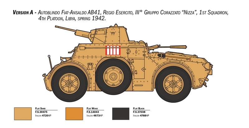 Italeri 6591 Autoblinda AB 41 avec Bersaglieri El Alamein 1/35 – image 3