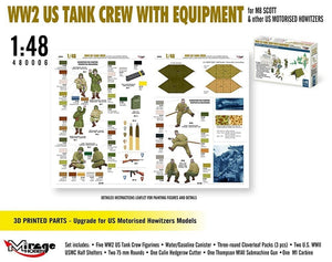 Mirage Hobby 480006 Équipage de char américain de la Seconde Guerre mondiale avec équipement pour M8 Scott et autres obusiers motorisés américains 1/48 – Bild 2